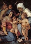 Andrea del Sarto The Virgin and Child with Saint Elizabeth. St. John childhood. Two angels oil painting